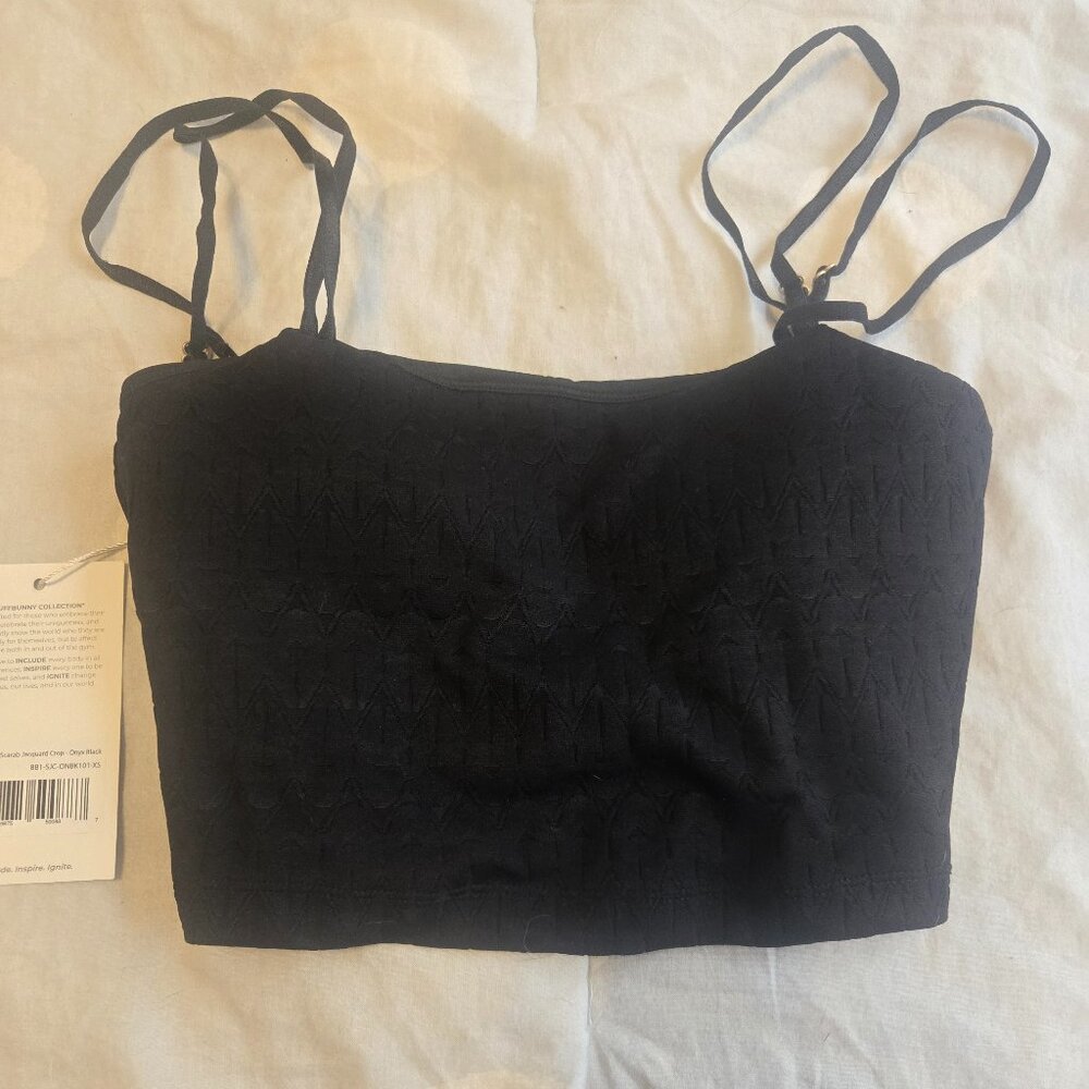 Buffbunny Jacquard Crop Sports Bra Black XS Extra Small